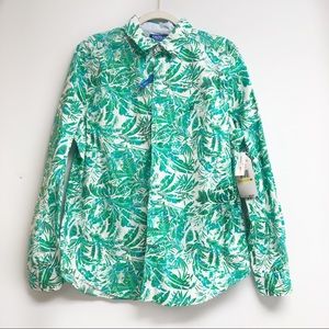 Nautica Blue Sail Classic Fit LS Button Down M NWT